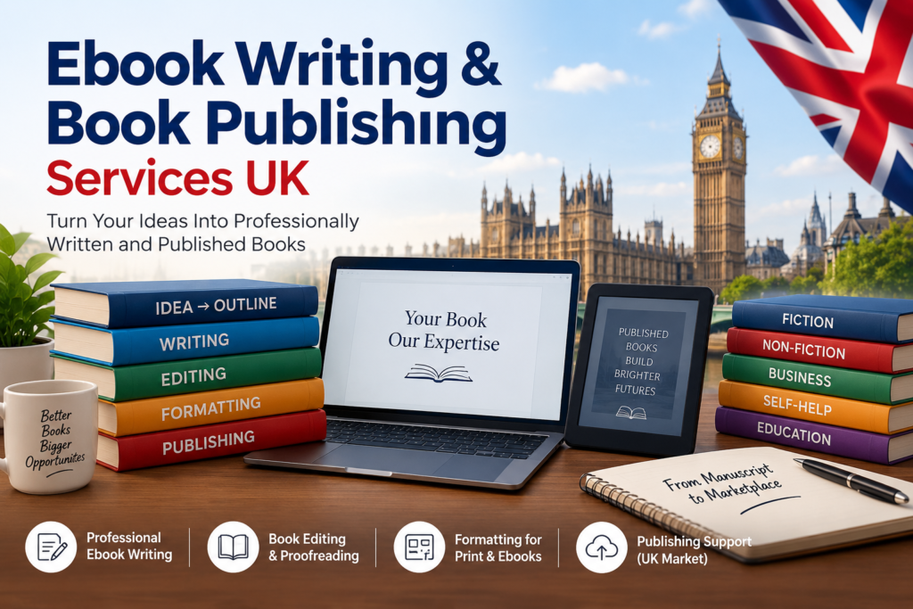 Ebook Writing & Book Publishing Services UK