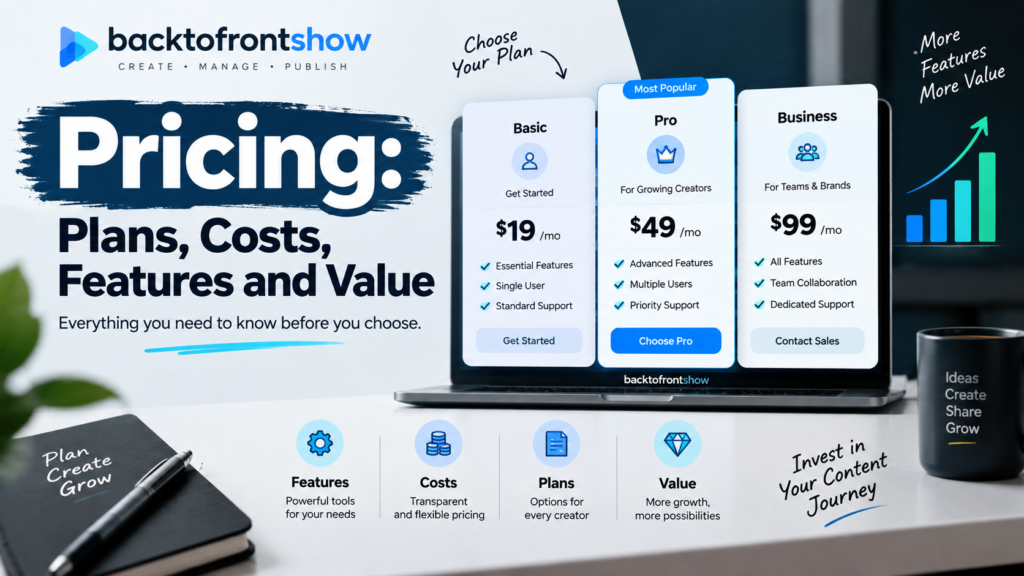 backtofrontshow pricing