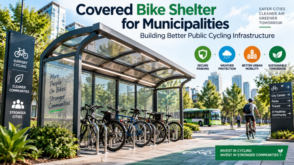 Covered Bike Shelter for Municipalities