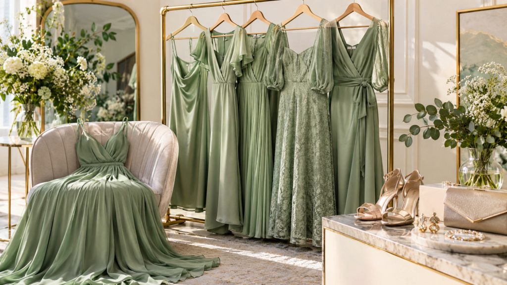 Sage Green Dress